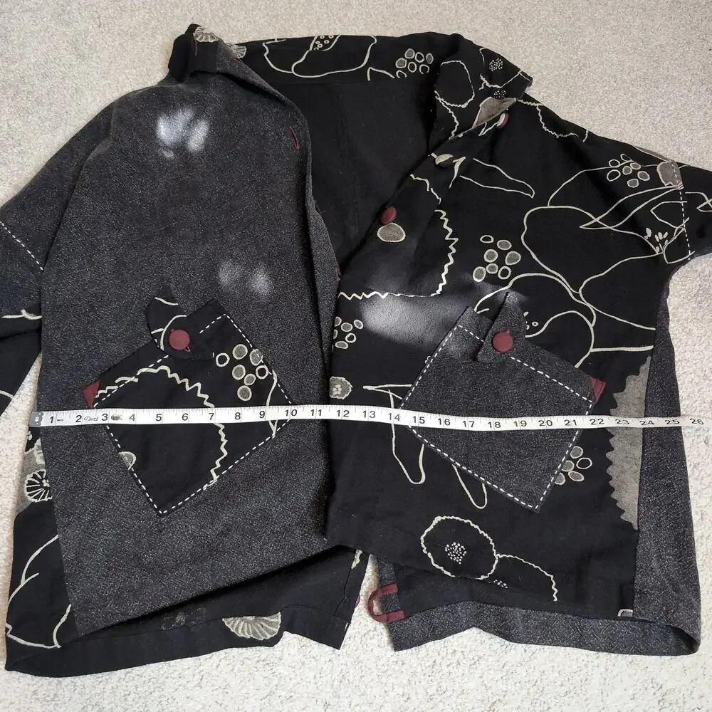 Split Design Boho Button Up Jacket - Picture 5 of 7